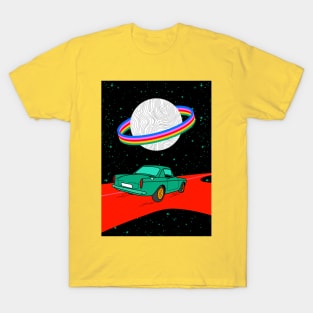 Colorful space ride T-Shirt